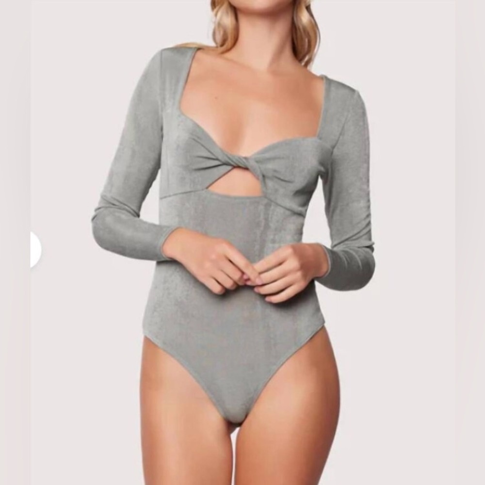 Lost + Wander Twist-Front Long Sleeve Bodysuit